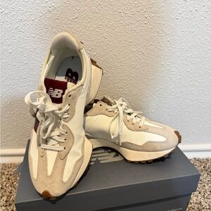 (WMNS) New Balance 327 'White Dark Red'